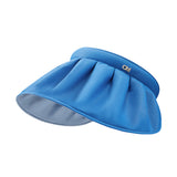 Foldable Wide Brim Sun Visor Hat UV Protection UPF 50+ Cap Headband for Women