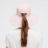 Women's Reversible Bucket Hat with Belt Wide Brim Waterproof Sun Cap UPF50+