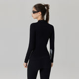 Skiing Thermal Underwear Set for Women Seamless Warm Base Layer Top & Bottom Long Johns for Cold Weather