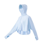 Women's High Collar Hoodie UPF 50+ Sun Protection Cloak