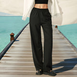 Sun Protection Wide-Leg Pants – UPF 2000+ Cooling Linen-Blend Fabric