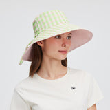 Women's Reversible Bucket Hat with Belt Wide Brim Waterproof Sun Cap UPF50+