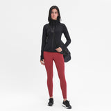 US Stock Workout Hooded Jackets for Women Athletic Sweatshirt with Thumbholes