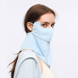 US Stock Sunscreen Neck Gaiter Face Cover UPF 50+ Mouth-Opened Breathable Mask