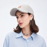Warm Faux Plush Baseball Cap Adjustable Fit Stylish Unisex Fall & Winter Hat