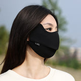 Winter Warm Face Cover Waffle Fabric Facemask Breathable Balaclava