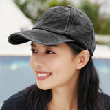 US Stock Washed Plain Baseball Cap Retro Adjustable Size Dad Hats