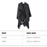 US Stock Shawl Warps for Women Open Front Poncho Cape Scarf Warm Blanket