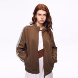 Soft Shell Jacket Stand Collar Oversized Full-Zip Casual Coat for Men Women