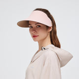Unisex Sun Visor Hat Wide Brim Dual-Sided Sun Protection UPF50+ Adjustable Cap