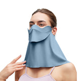 Sun Visor with Detachable Neck & Face Shield Multi-Function Slide Track Design UPF2000+