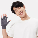 US Stock Unisex Half Finger Gloves Anti-Slip Breathable Bicycle Gloves Sun Protective UPF 50+