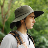 Summer Outdoor Bucket Hat Sun Protection UPF 50+ Fisherman Caps for Men Women