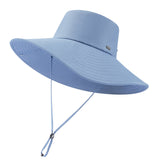 Unisex Wide Brim Bucket Hat Sun Protection Fishing Cap UPF 50+