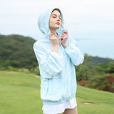 Women's Sun Protection Hoodie Jacket UPF 50+ Long Sleeve Tops