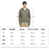 Men's Fishing Jacket Large Brim Face Cover Quick-Dry Sun Protective Coats UPF50+