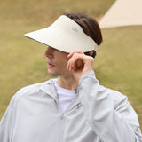 Unisex Sun Visor Hat Wide Brim Dual-Sided Sun Protection UPF50+ Adjustable Cap