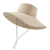 Unisex Wide Brim Bucket Hat Sun Protection Fishing Cap UPF 50+