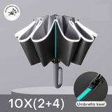 US Stock Folding Umbrella Windproof Automatic Travel Umbrella Strong Compact Lightweight Portable