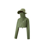 Women's Sun Protection Jackets with Bucket Hat Cap UPF 50+ Outdoor Coat Lightweight Hooded