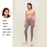 US Stock High Waist Leggings Yoga Pants UPF50+ Fitness Workout Tights