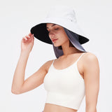 Anti-UV Neck Shade UPF 50+ Sun Protection Hat Drape Adjustable Neck Protector Unisex Face Covering