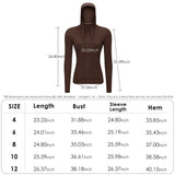 US Stock Workout Hooded Jackets for Women Athletic Sweatshirt with Thumbholes