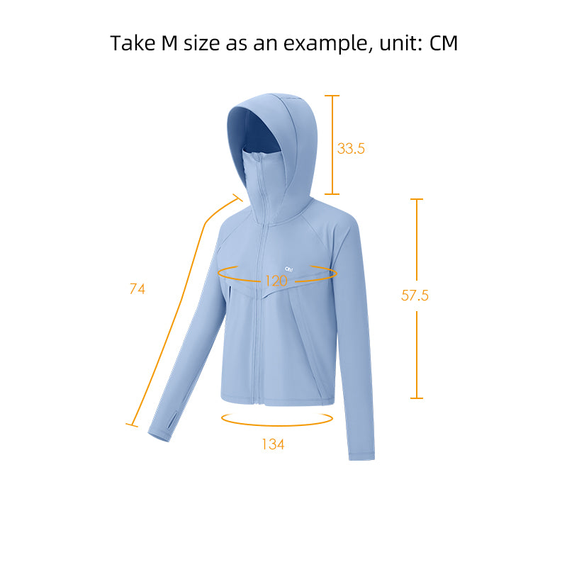 Women's Breathable Sun Protection Jacket UPF 50+ Sunscreen Hoodie