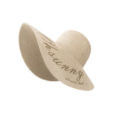 US Stock Women's Fairlady Large Brim Straw Hat Reversible Cap UPF 50+