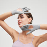 Sun Protection Gloves UPF 2000+ Empty Palm Cooling Feel Finger Cutout Touch Screen Gloves