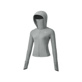 Women's Slim-Fit UPF50+ Sun Protection Hoodie Full-Coverage Jacket Coolchill Fabric, Lightweight