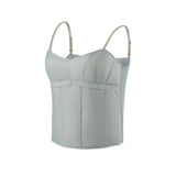 US Stock Women's Puffer Vest Lightweight 90% White Down Brami Tank