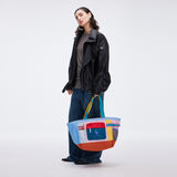 Seagull Tote Bag Multi-colored Patchwork Design Bag