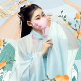 Breathable Sunscreen Face Mask UPF50+ Hanfu Accessories