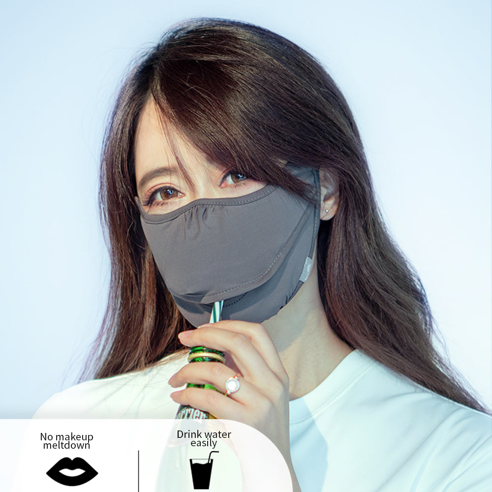 Breathable Eye Protective Mouth Open Sunscreen Mask UPF50+