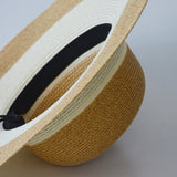 US Stock Women's Trendy Wide Brim Straw Hat Foldable Roll up Sun Beach Caps