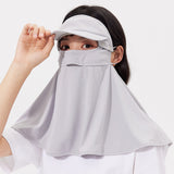 Unisex Sunscreen Face Cover with Detachable Brim UPF 50+ Mask