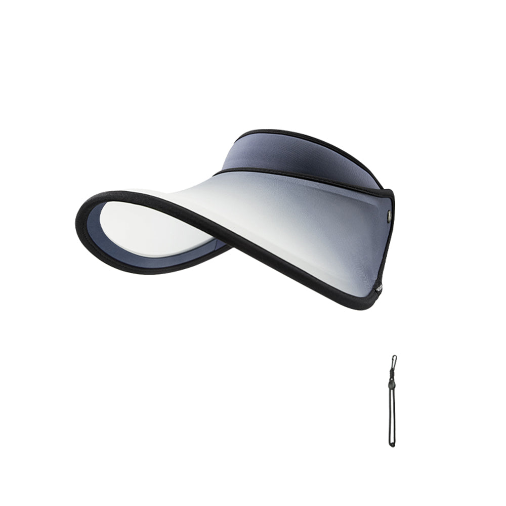 Unisex Empty Top Visor Hat UV Protection UPF 50+ with Adjustable Wide Brim