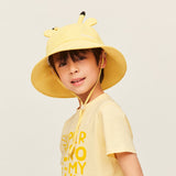 Kid's Cartoon Large Brim Sun Bucket Hat UPF 50+