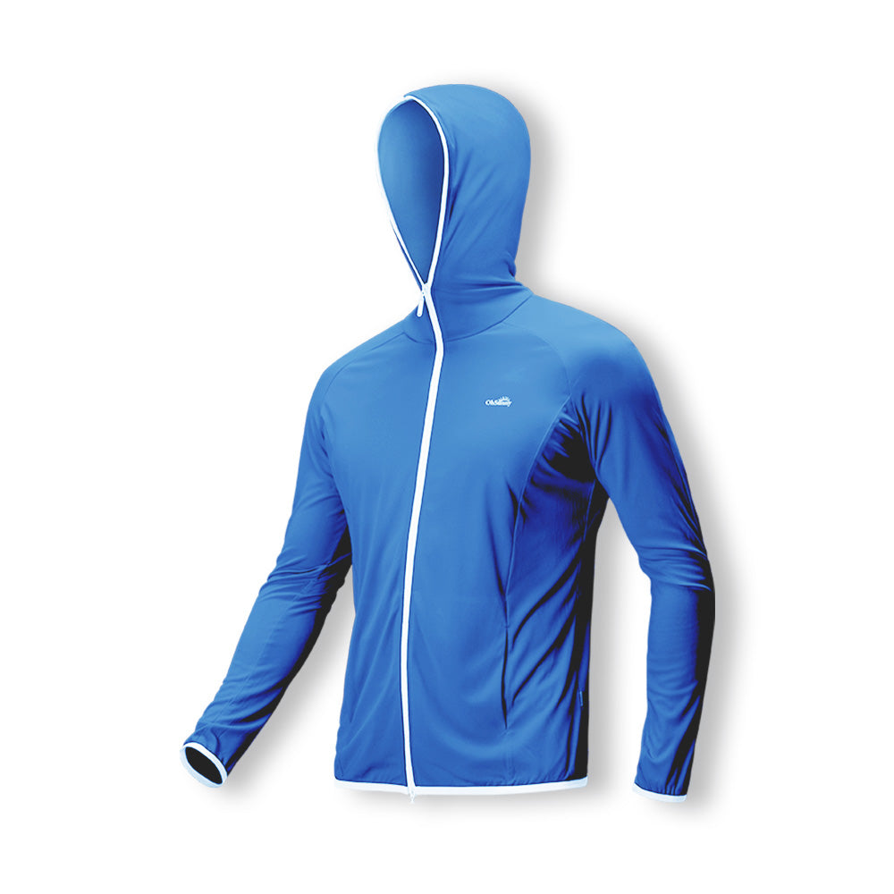 Men's Sun Protection Zip-Up Hoodie Full Face Cover UPF50+