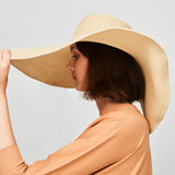 US Stock Super Wide Brim Straw Hat for Women Foldable Roll up Trendy Sun Beach Cap