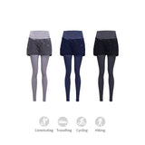 Women's False Two Pieces Cooling Leggings UPF 50+