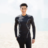 Men's Long Sleeve Swimming Rash Guard UPF 50+