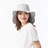 Women's UV Protection Foldable Two Pieces Wide Brim Bucket Hat UPF 50+