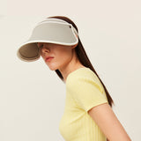 Women's Visor Hat UV Protection Wide Brim Adjustable Face Sheild UPF 50+