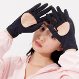 Women's Anti-UV Empty Palm Gloves Sun Protective UPF 50+ Breathable Mittens