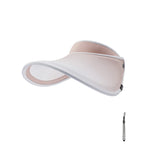 Unisex Empty Top Visor Hat UV Protection UPF 50+ with Adjustable Wide Brim