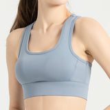 Compress & Compact Sports Workout Yoga Bra Wireless Supportive Crop Tank Tops