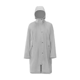 grey waterproof long coat
