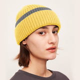 Women's Winter Contract Color Heated Knit Hat